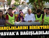 “HARÇLIKLARINI BİRİKTİRİP PASVAK’A BAĞIŞLADILAR”