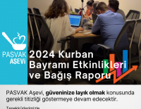 PASVAK Aşevi 2024 Kurban Bayramı Etkinlikleri ve Bağış Raporu